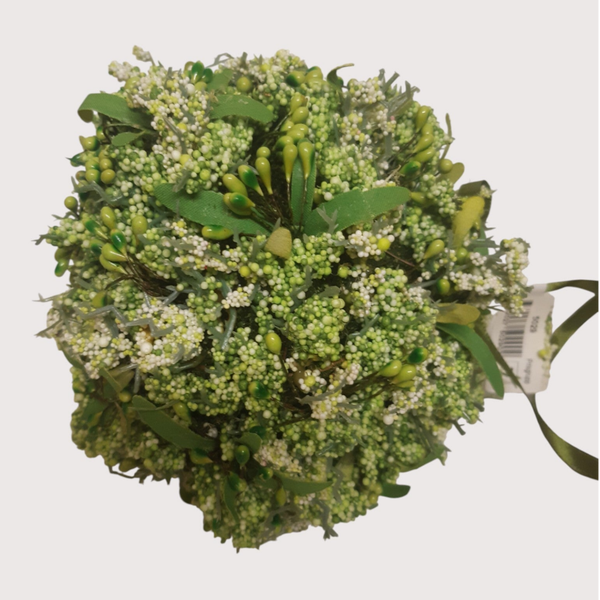 Kula dekoracyjna – 15 cm, zielona, kod: 5030