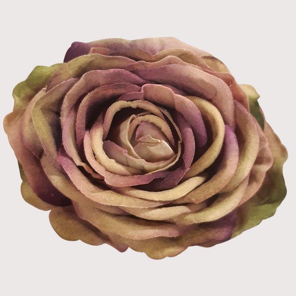 Róża wyrobowa welurowa, 12 cm, zielono -fioletowy pakowanie 12 szt., kod: 2113