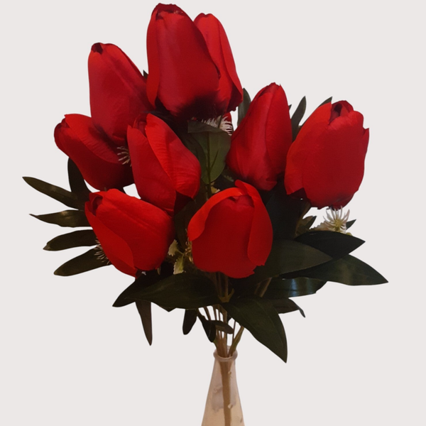 Tulipan – bukiet 11 kwiatów 54 cm, czerwony, kod: 3905