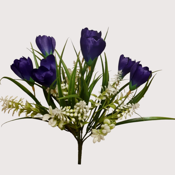 Krokusy na piku, 34 cm, fiolet, kod: 7035a