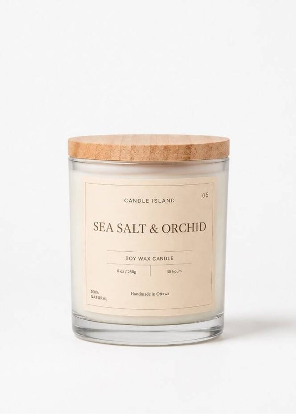 Sea Salt & Orchid Soy Wax Candle