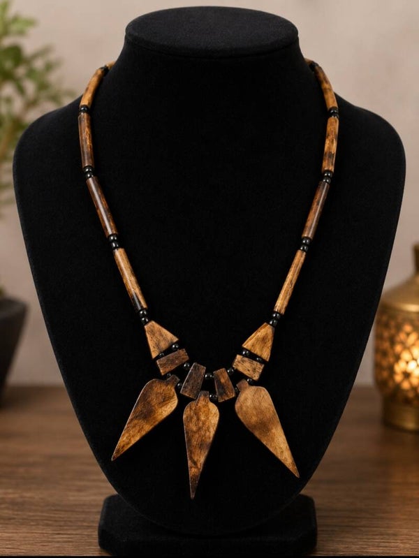 Wooden Statement Necklace