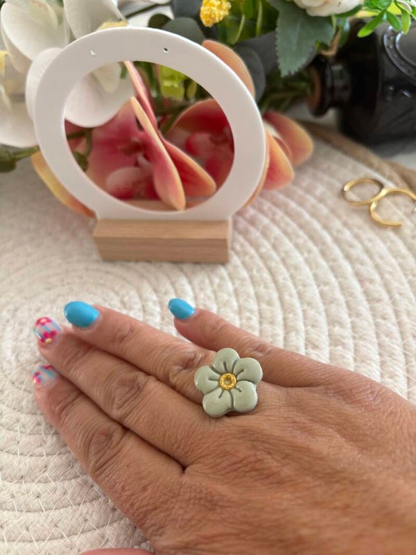BAGUE FLORA 20X20MM