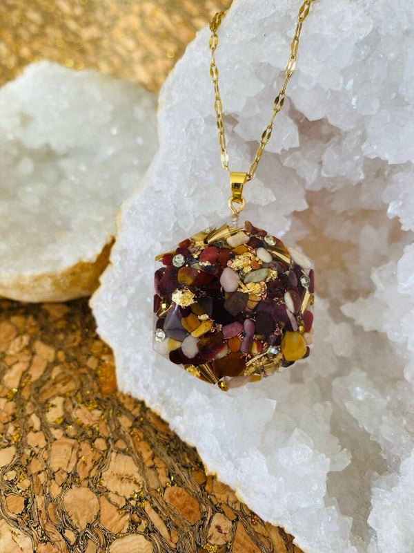 Pendentif Jaspe mokaïte