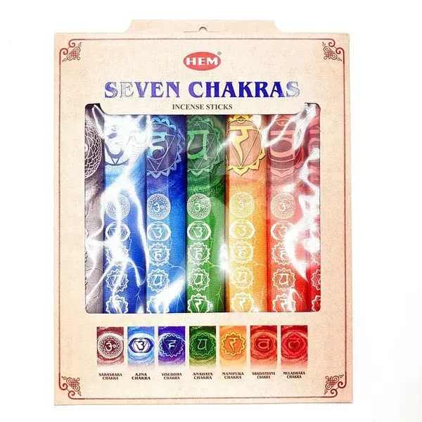 Wierook cadeau set 7 chakra's