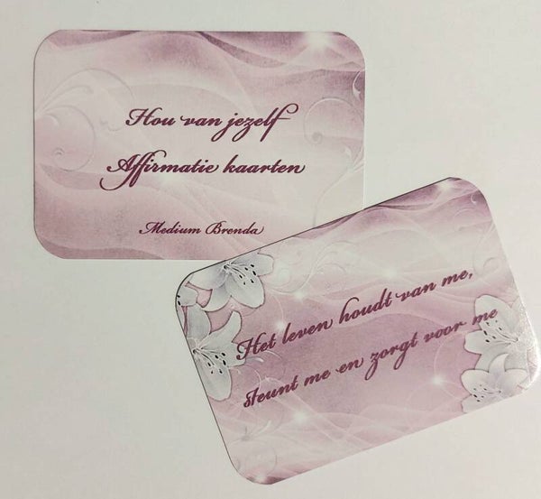 Hou van jezelf affirmatie kaarten