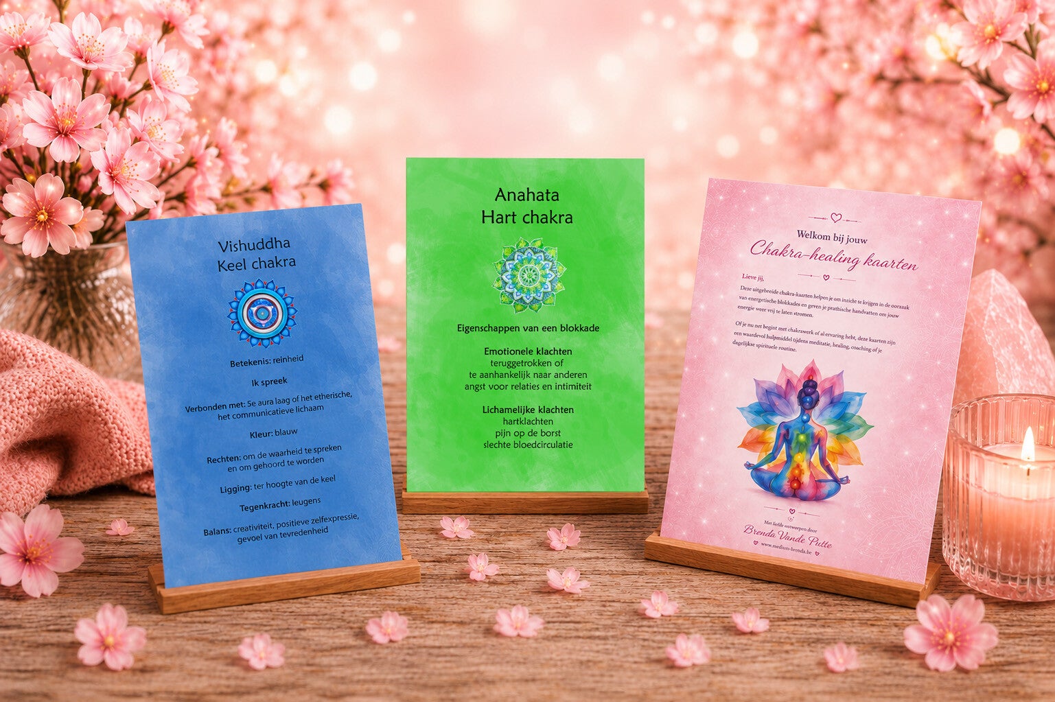 Printversie Chakra healing kaarten