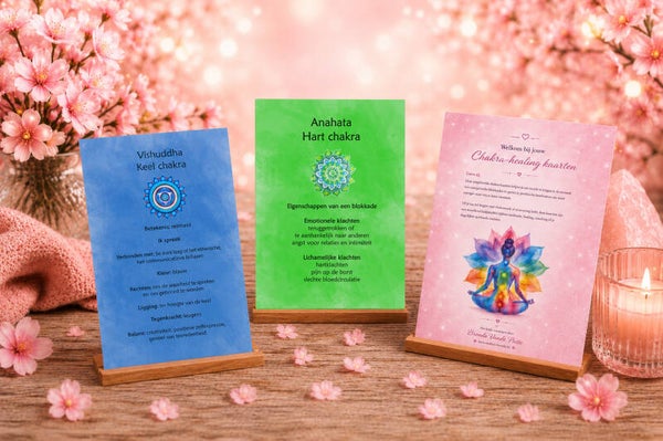 Printversie Chakra healing kaarten