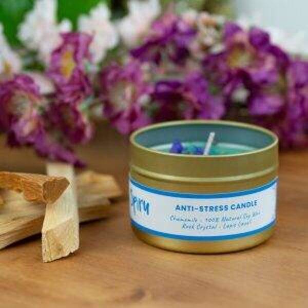 Edelsteen Spell Geurkaars Anti stress
