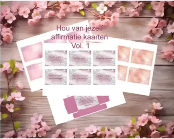 Set Hou van jezelf affirmatie kaarten