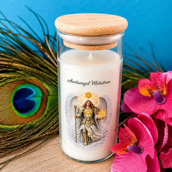 Aartsengel Metatron in glas