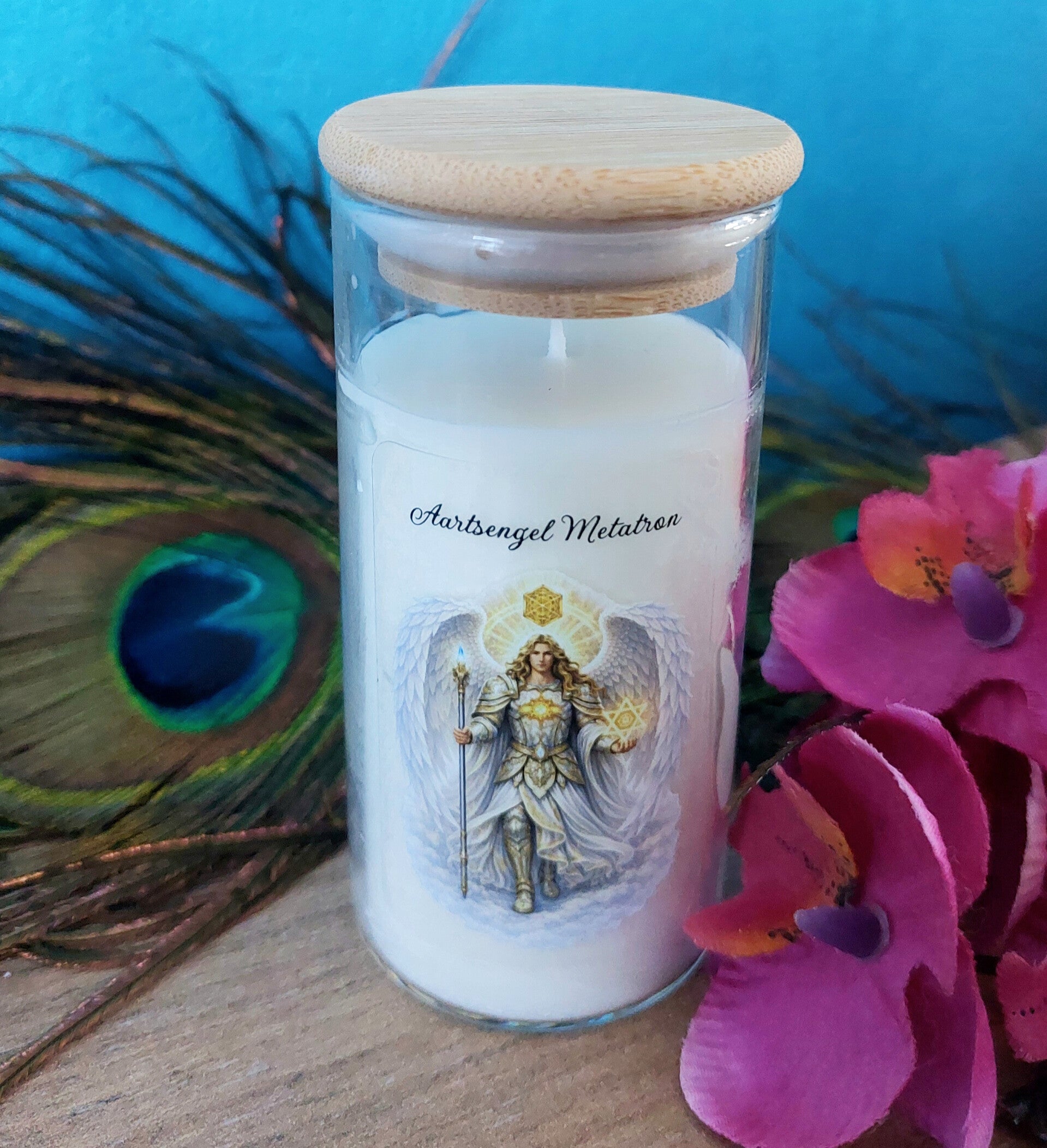 Aartsengel Metatron in glas