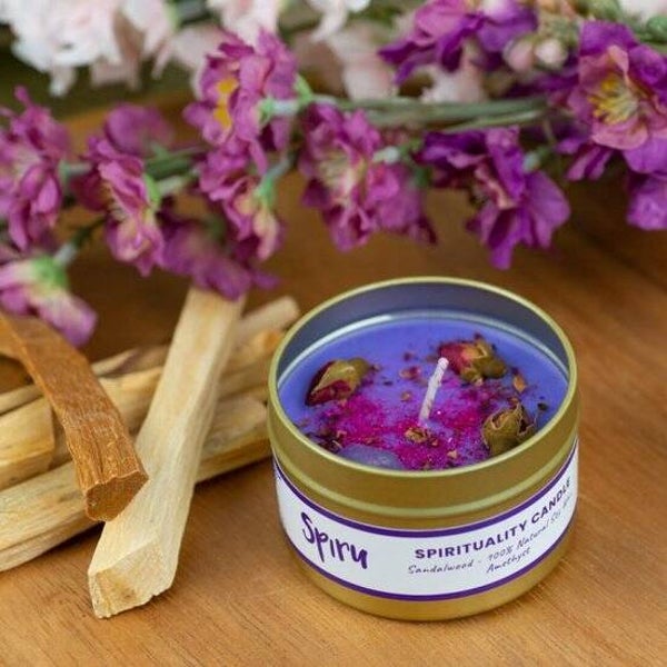 Edelsteen Spell Geurkaars Spiritualiteit