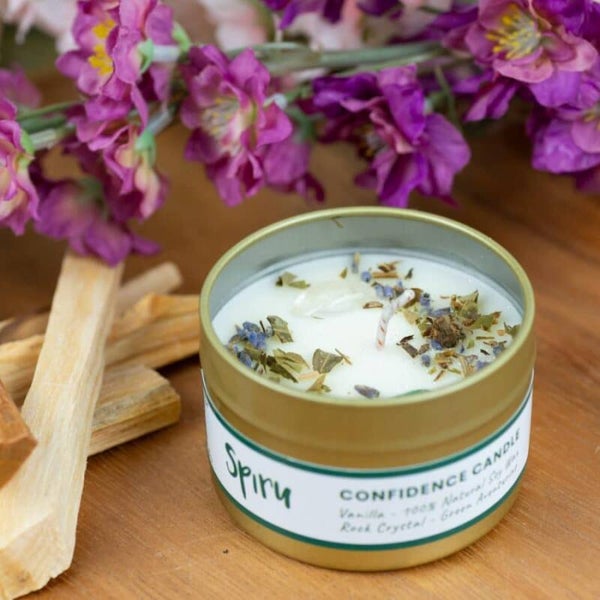 Edelsteen Spell Geurkaars Zelfvertrouwen
