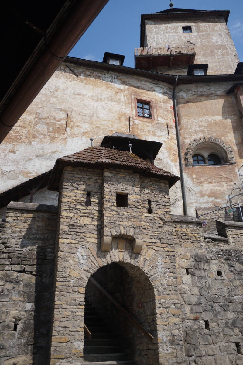 outside walls of an old castle