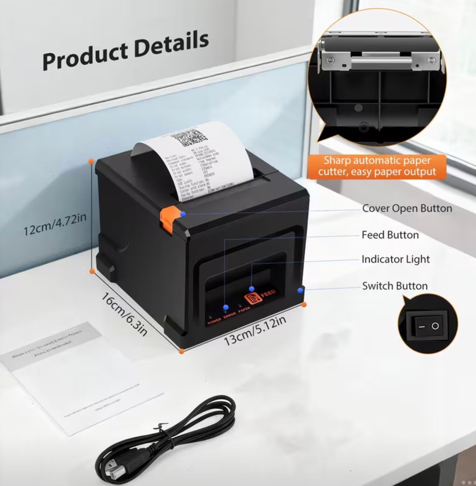 ESC/POS 80mm Thermal Printer