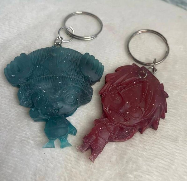 Porte clé luffy et chopper