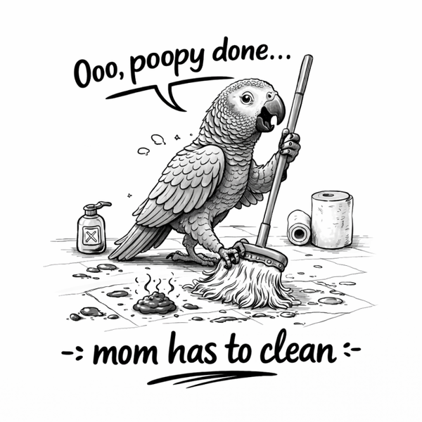 Ooo, poopy done...mom has to clean (nog niet op voorraad)