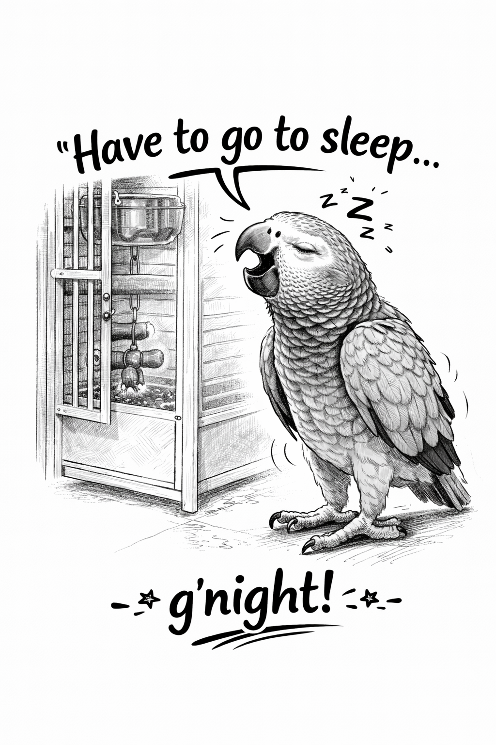 Have to go to sleep...g´night! (nog niet op voorraad)