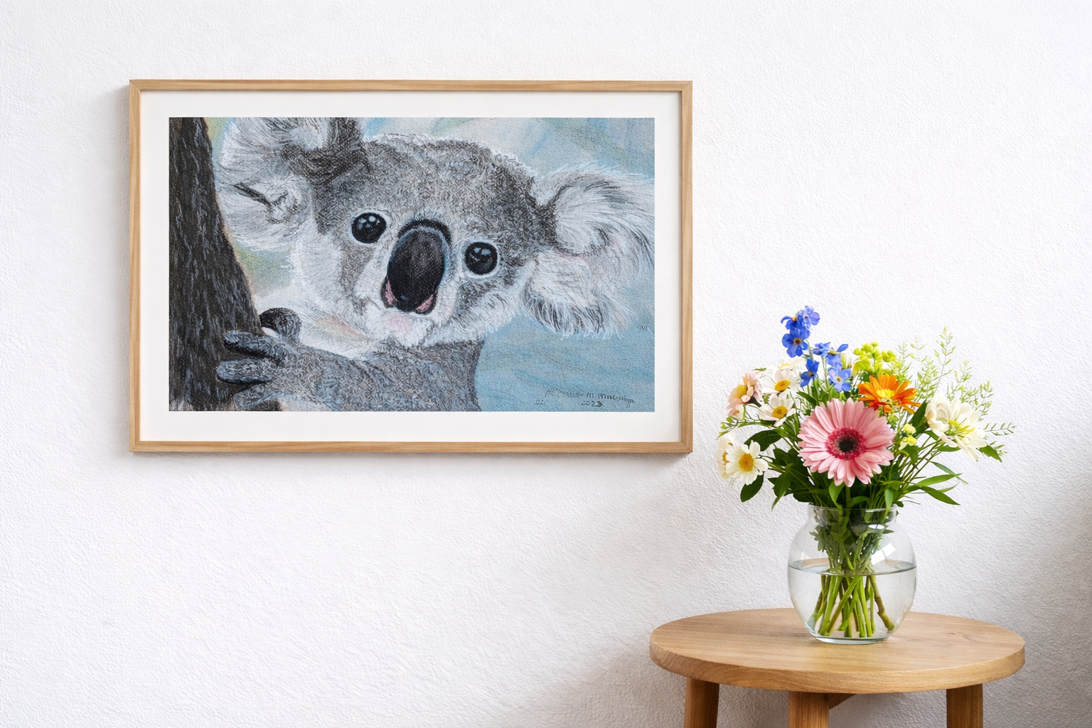 Een moment van rust - Koala in Soft pastel