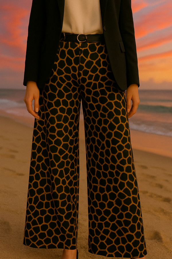 Pantalon Fluide a Motifs
