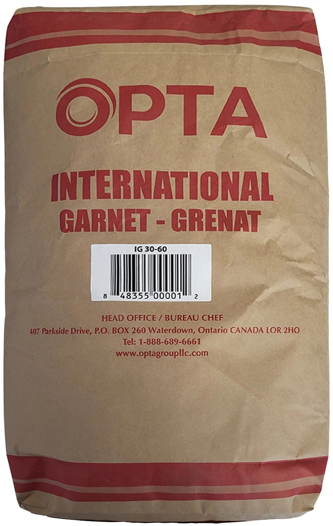 Abrasif pour décapage par projection de grenat, 50 lb.
