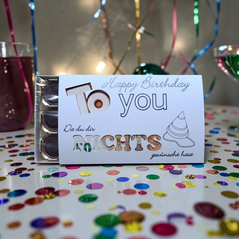 Toffifee Banderolen Geburtstag Geschenkidee Geschenkverpackung Geldgeschenk 