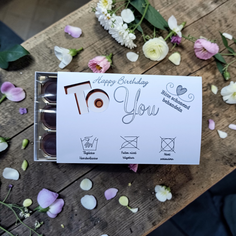 Toffifee Banderolen Geburtstag Geschenkidee Geschenkverpackung Geldgeschenk 