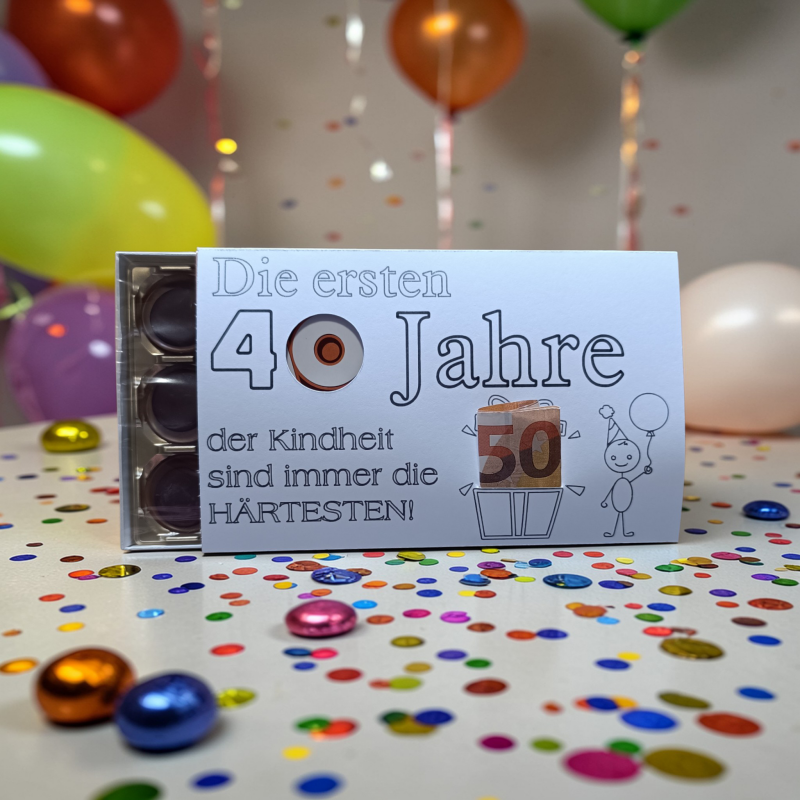 Toffifee Banderolen Geburtstag Geschenkidee Geschenkverpackung Geldgeschenk 