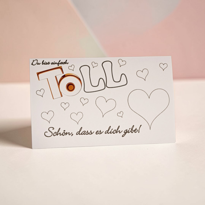 Toffifee Banderolen Geburtstag Geschenkidee Geschenkverpackung Geldgeschenk schön dass es dich gibt Freunde
