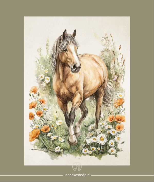 Kaart met Paard