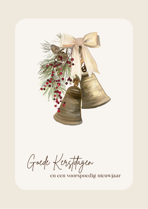 Kerstkaart 36 'Goede kerstdagen en een voorspoedig nieuwjaar'