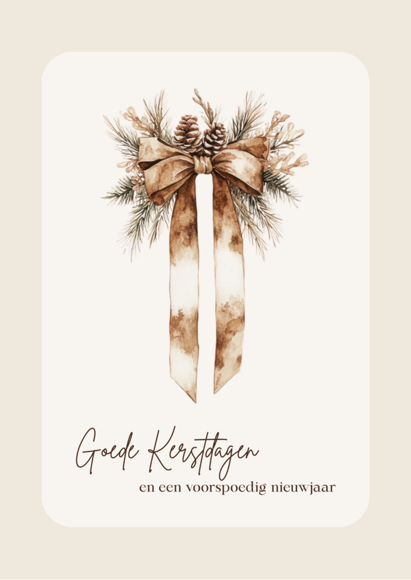 Kerstkaart 38 'Goede kerstdagen en een voorspoedig nieuwjaar'