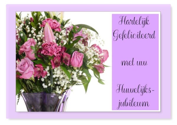 Felicitatie Jubileum 85