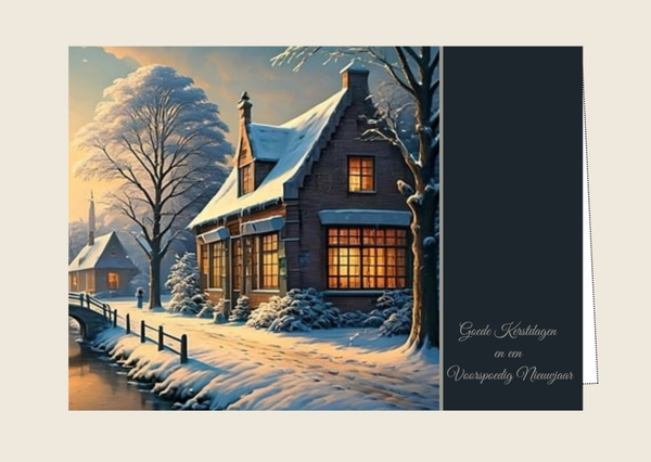 Kerstkaart 28 'Goede kerstdagen'
