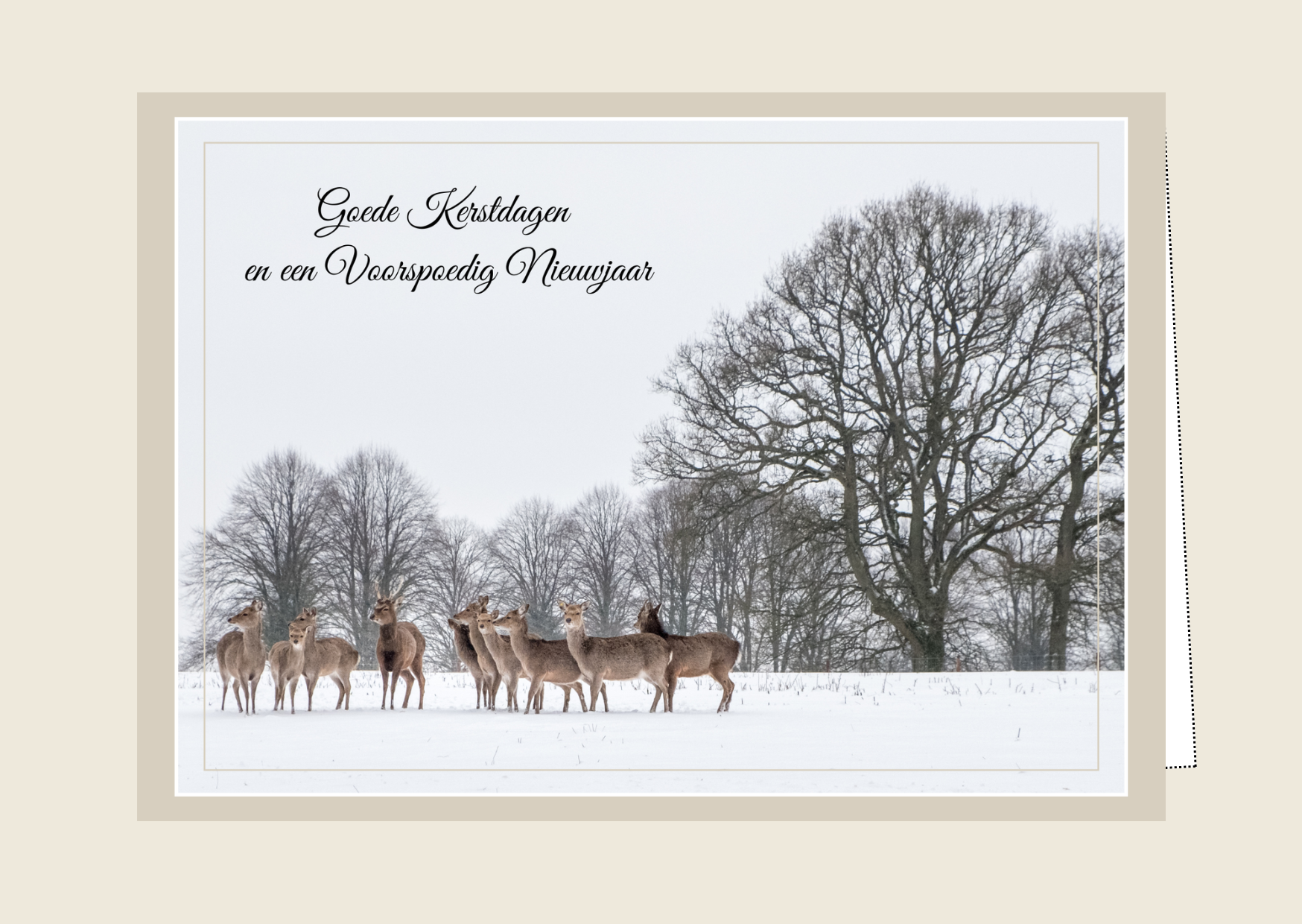 Kerstkaart 30 'Goede kerstdagen'