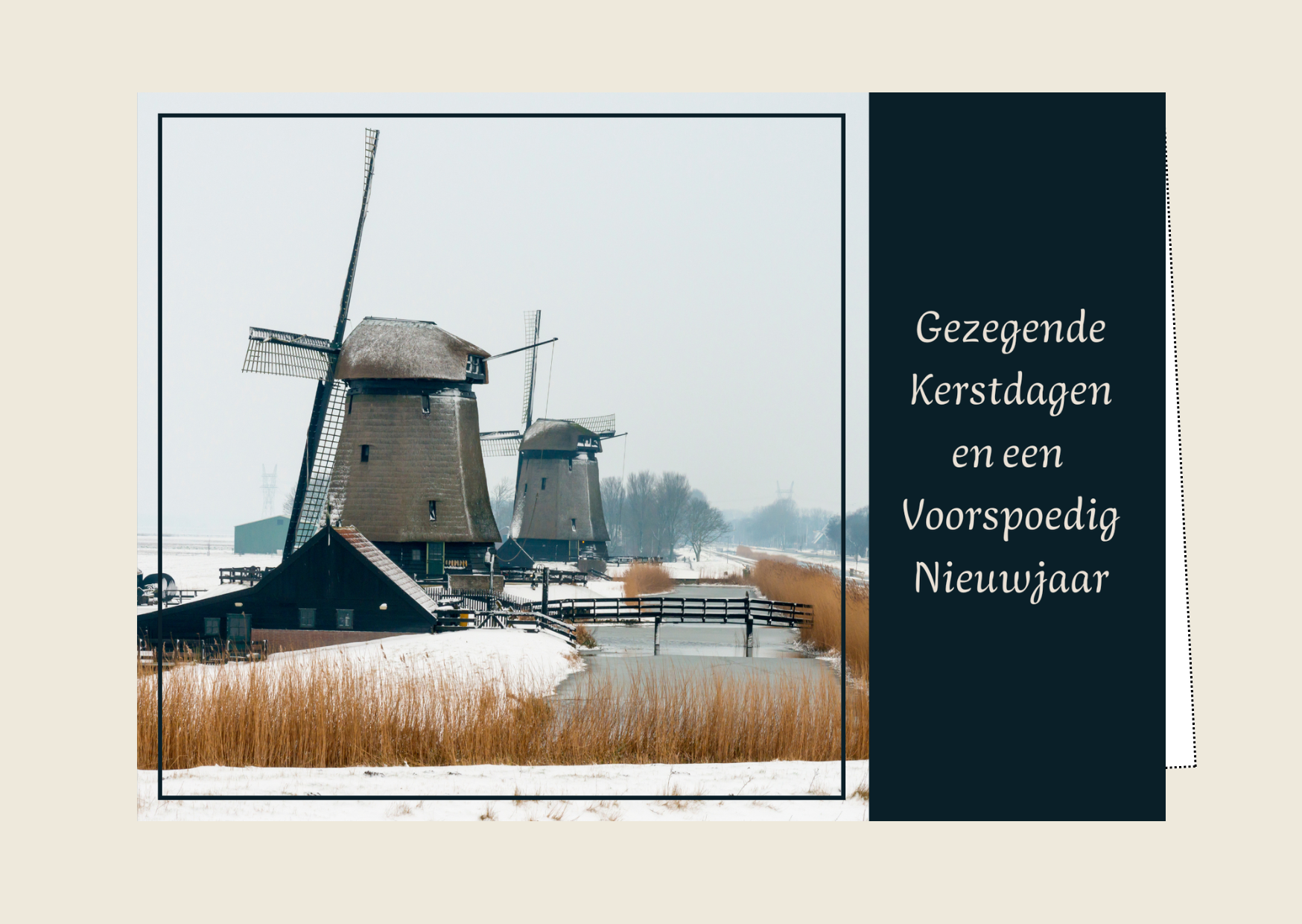 Kerstkaart 15 'Gezegende kerstdagen'