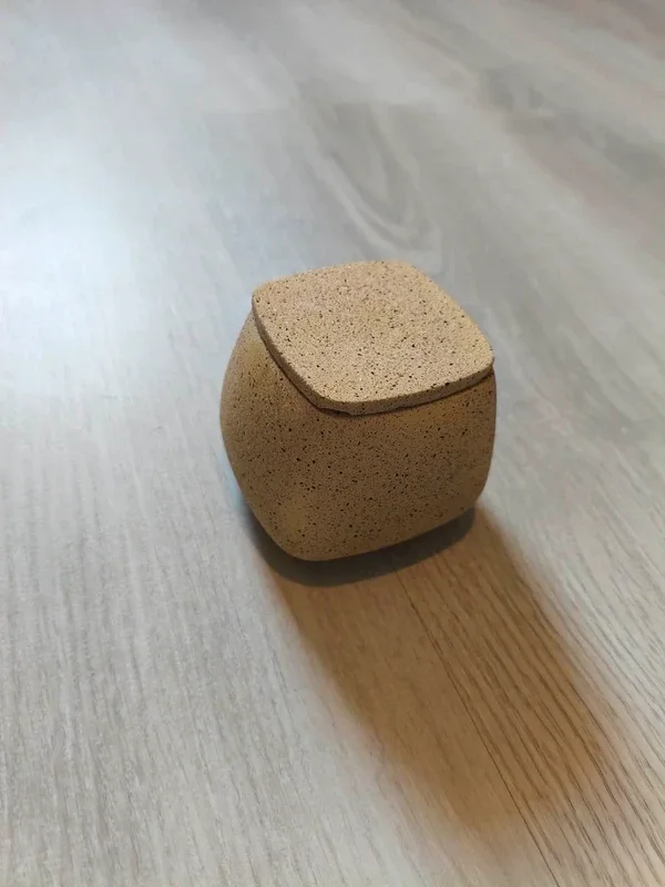 Bougie de méditation Agrumes & Sauge – fait main – pot en jesmonite