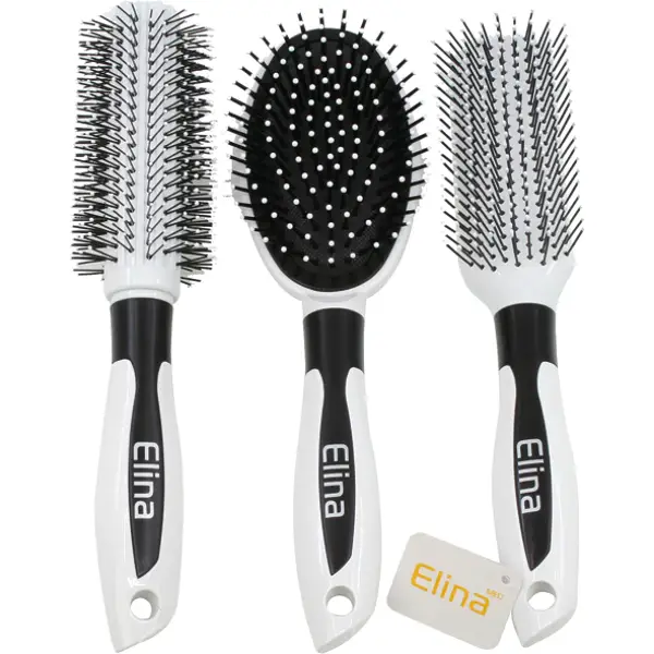 Hairbrush exclusive blanc 3- fois assorti 23cm             0,99 EUR / Pièces