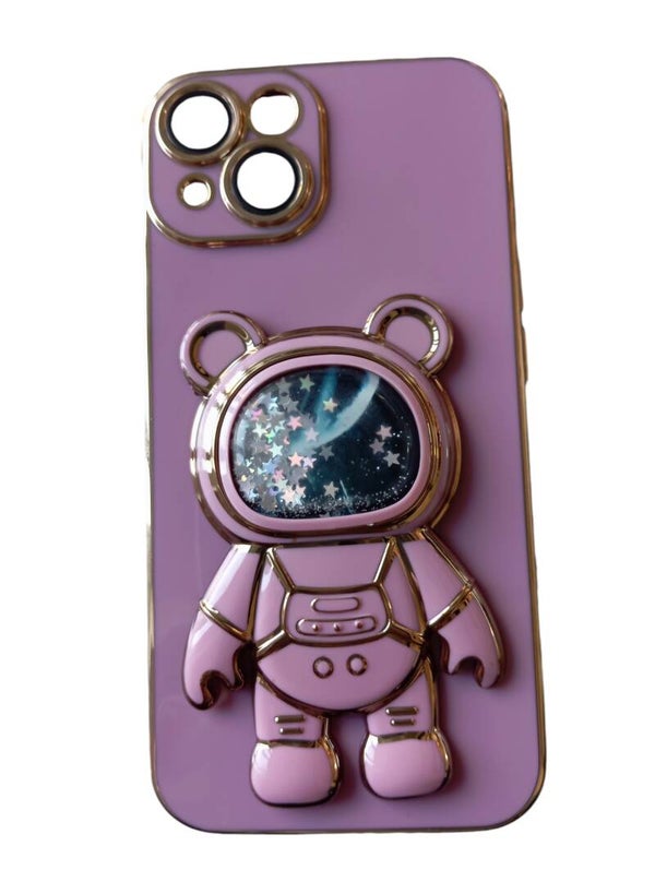 Coque de téléphone Astronome  de luxe pour iPhone, coque de support en silicone antichoc