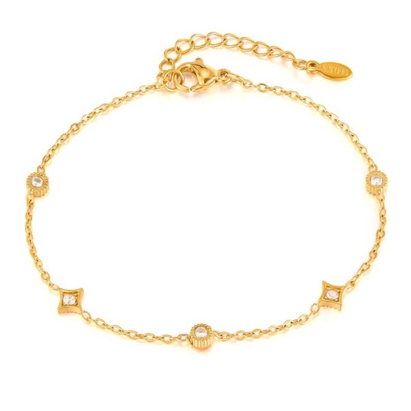 Armbandje - diamantjes