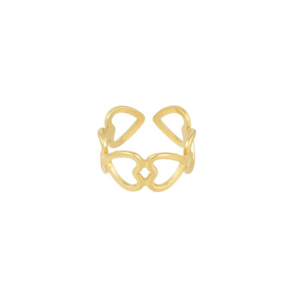 Ring - connected hearts