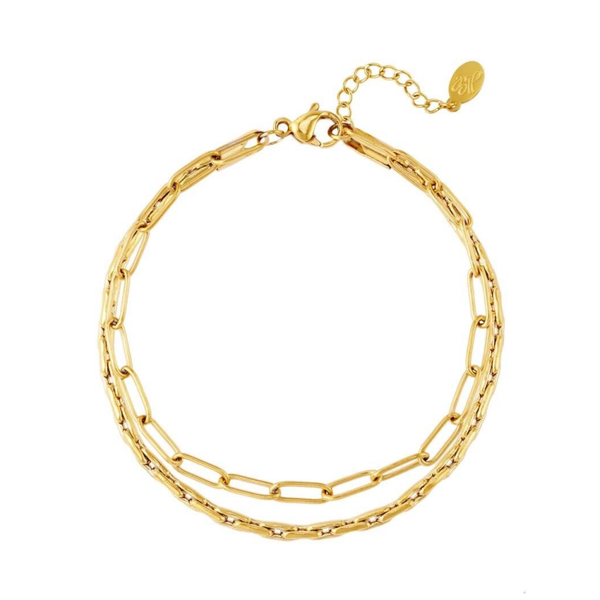 Armbandje - dubbele ketting