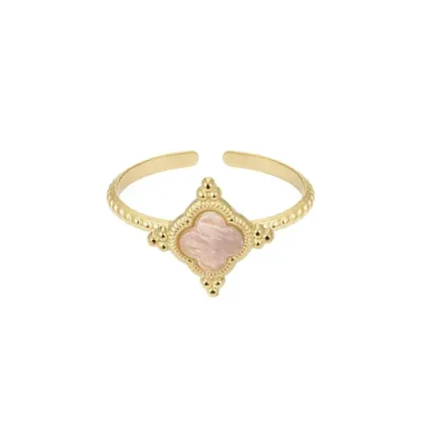 Ring - klaver roze