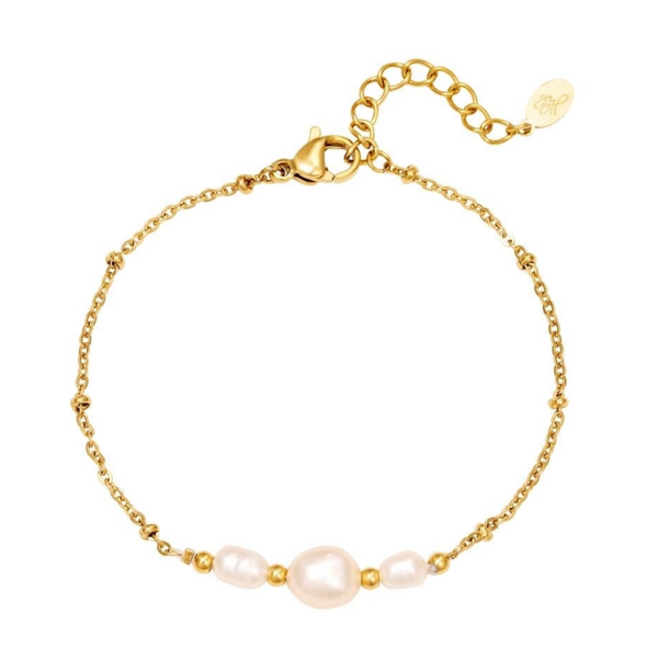 Armbandje - parel