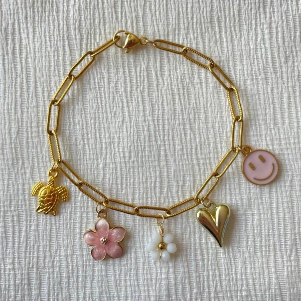 Armbandje - pink