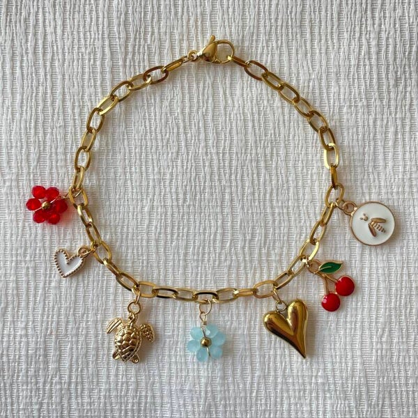 Armbandje - cherry