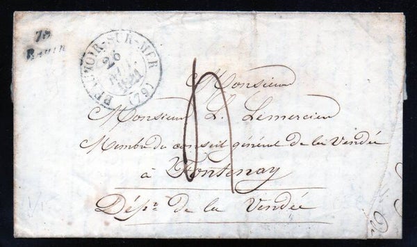 LAC 1841 BOIN POUR FONTENAY / CURSIVE