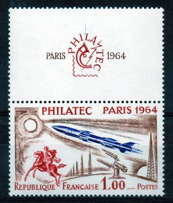 N° 1422 1f PHILATEC AVEC VIGNETTE / NEUF**