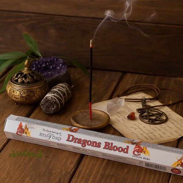🐉 Dragon's Blood Incense Sticks – Stamford Hexagonal 20 Pack